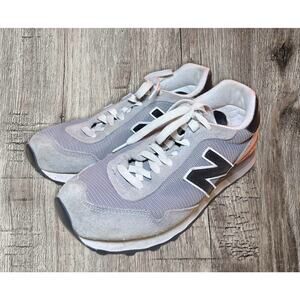 New Balance men’s suede mesh 515 V1 gray‎ black running shoes. Size 9M